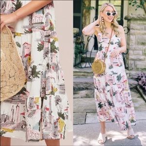 Anthropologie Lazy Bones cityscape dress xs